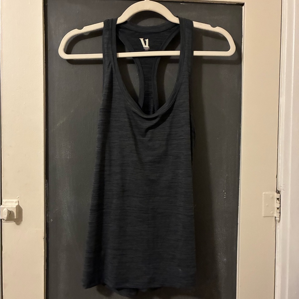 Vuori Black Racerback Tank Top
